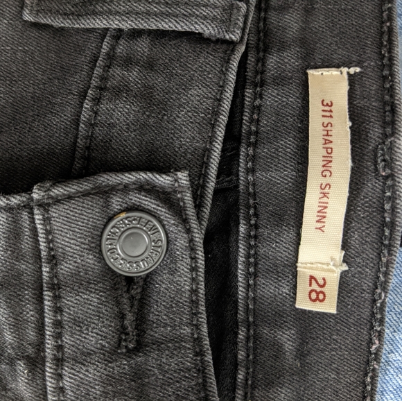Levi's 311 Shaping Skinny 28 X 28 Black - Picture 10 of 12